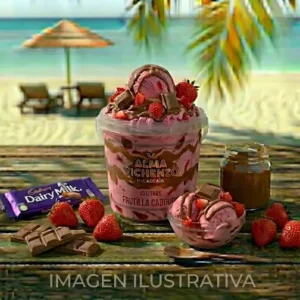 Balde Frutilla Cadbury